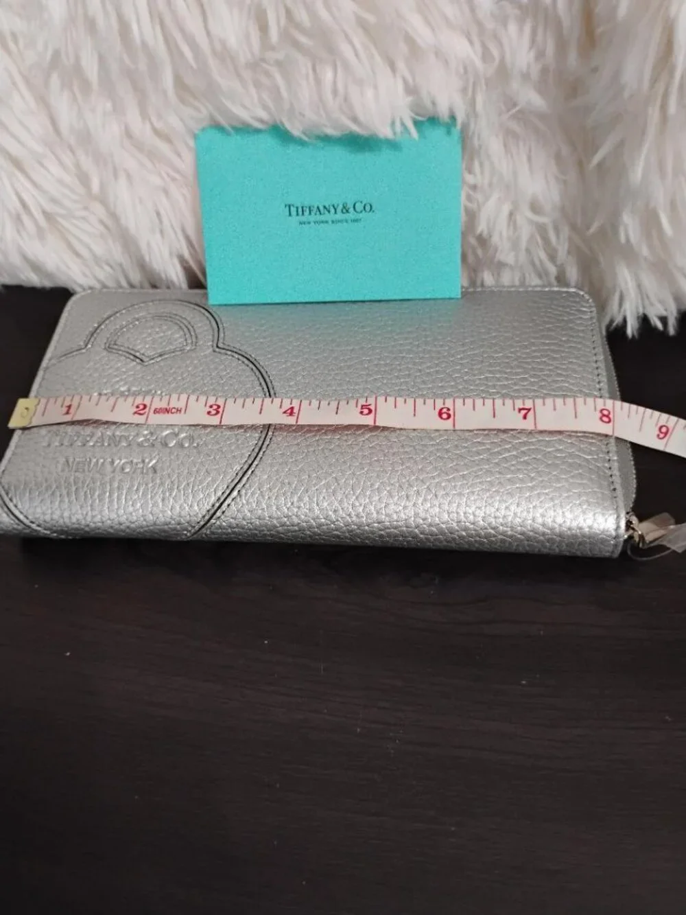 Tiffany & Co. Return to Tiffany Silver Long Zippy Wallet NWT